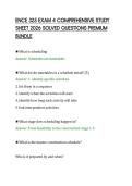 ENCE 325 EXAM 4 COMPREHENSIVE STUDY&NewLine;SHEET 2026 SOLVED QUESTIONS PREMIUM&NewLine;BUNDLE