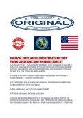 SURGICAL FIRST ASSIST UPDATED EXAMS TEST PAPER QUESTIONS AND ANSWERS SURE 