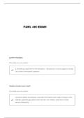 FAML 400 EXAM 2 QUESTIONS AND VERIFIED ANSWERS