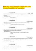 NRNP 6551 Advanced Women-s Health Final Exam Practice Test OB-GYN & Prenatal Care&period;pdf&NewLine;&NewLine;