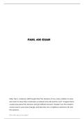 FAML 400 EXAM 2 QUESTIONS AND VERIFIED ANSWERS