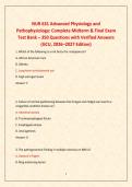 NUR 631 Advanced Physiology and &NewLine;Pathophysiology&colon; Complete Midterm & Final Exam &NewLine;Test Bank &ndash; 350 Questions with Verified Answers &NewLine;&lpar;GCU&comma; 2026&ndash;2027 Edition&rpar;