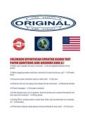 COLORADO ESTHETICIAN UPDATED EXAMS TEST PAPER QUESTIONS AND ANSWERS SURE