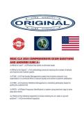 MSSC CLA 2026 COMPREHENSIVE EXAM QUESTIONS AND ANSWERS SURE 