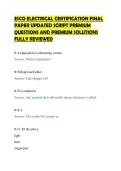 ESCO ELECTRICAL CERTIFICATION FINAL&NewLine;PAPER UPDATED SCRIPT PREMIUM&NewLine;QUESTIONS AND PREMIUM SOLUTIONS&NewLine;FULLY REVIEWE
