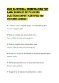 ESCO ELECTRICAL CERTIFICATION TEST&NewLine;BANK BUNDLED TESTS SOLVED&NewLine;QUESTIONS EXPERT CERTIFIED 100&NewLine;PERCENT CORRECT&NewLine;