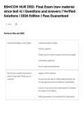 BSMCON NUR 2102- Final Exam &lpar;new material&NewLine;since test 4&rpar; &vert; Questions and Answers &vert; Verified&NewLine;Solutions &vert; 2026 Edition &vert; Pass Guaranteed&NewLine;