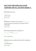 ESCO HEAT PUMP PAPER 2026 SOLVED&NewLine;QUESTIONS AND FULL SOLUTION GRADED A