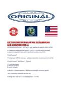 CM 2215 CORE MAIN EXAM ALL SET QUESTIONS AND ANSWERS SURE