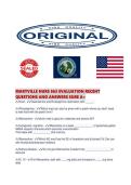 MARYVILLE NURS 663 EVALUATION RECENT QUESTIONS AND ANSWERS SURE 