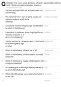NSG6020 Final Exam Study Guide 2026&sol;2027 &vert; Advanced Health Assessment Review & Practice Questions