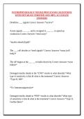 PATHOPHYSIOLOGY NEURO PHYS EXAM 2 QUESTIONS WITH DETAILED VERIFIED AND 100&percnt; ACCURATE ANSWERS