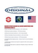 NBHWC STUDY EXAMS ALL GUIDE QUESTIONS AND ANSWERS SURE 