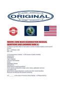 NBHWC CORE MAIN EXAMINATION MANUAL QUESTIONS AND ANSWERS SURE