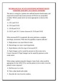 NEUROLOGICAL NCLEX QUESTIONS WITH DETAILED VERIFIED AND 100&percnt; ACCURATE ANSWERS