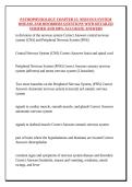 PATHOPHYSIOLOGY CHAPTER 15&colon; NERVOUS SYSTEM DISEASE AND DISORDERS QUESTIONS WITH DETAILED VERIFIED AND 100&percnt; ACCURATE ANSWERS