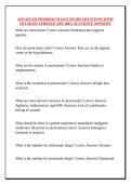 ADVANCED PHARMACOLOGY NEURO QUESTIONS WITH DETAILED VERIFIED AND 100&percnt; ACCURATE ANSWERS