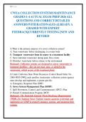 CWEA COLLECTION SYSTEMS MAINTENANCE&NewLine;GRADES 1-4 ACTUAL EXAM PREP 2026 ALL&NewLine;QUESTIONS AND CORRECT DETAILED&NewLine;ANSWERS WITH RATIONALES ALREADY A&NewLine;GRADED WITH EXPERT&NewLine;FEEDBACK&vert;CURRENTLY TESTING &vert;NEW AND&NewLine;REVISED