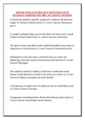 QBANK WEEK 8 NEUROLOGY QUESTIONS WITH DETAILED VERIFIED AND 100&percnt; ACCURATE ANSWERS