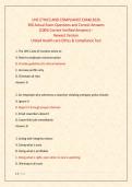 UHC ETHICS AND COMPLIANCE EXAM 2026 &NewLine;300 Actual Exam Questions and Correct Answers &NewLine;&lpar;100&percnt; Correct Verified Answers&rpar; &ndash;  &NewLine;Newest Version &NewLine;United Health care Ethics & Compliance Test 