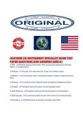 IAHCSMM CIS INSTRUMENT SPECIALIST EXAM TEST PAPER QUESTIONS AND ANSWERS SURE A&period;pdf