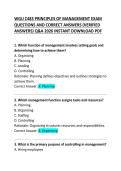 WGU C483 Principles of Management Study Guide