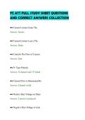 FC ATT FULL STUDY SHEET QUESTIONS&NewLine;AND CORRECT ANSWERS COLLECTION