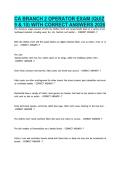 CA BRANCH 2 OPERATOR EXAM &lpar;QUIZ &NewLine;9 & 10&rpar; WITH CORRECT ANSWERS 2026