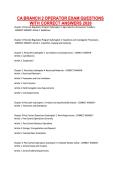CA BRANCH 2 OPERATOR EXAM QUESTIONS &NewLine;WITH CORRECT ANSWERS 2026 