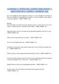 CA BRANCH 2 OPERATOR LICENSE EXAM &lpar;GROUP 1&rpar; &NewLine;QUESTIONS WITH CORRECT ANSWERS 2026