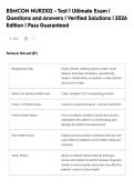 BSMCON NUR2102 - Test 1 Ultimate Exam &vert;&NewLine;Questions and Answers &vert; Verified Solutions &vert; 2026&NewLine;Edition &vert; Pass Guaranteed