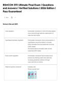 BSMCON 3111 Ultimate Final Exam &vert; Questions&NewLine;and Answers &vert; Verified Solutions &vert; 2026 Edition &vert;&NewLine;Pass Guaranteed