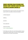 FINOPS CERTIFIED PRACTITIONER FOCP&NewLine;REVIEW SHEET VERIFIED QUESTIONS AND&NewLine;ACCURATE ANSWERS GRADED A&plus;