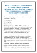 PN101&colon; EXAM 1 ACTUAL EXAM PREP 2026&NewLine;ALL QUESTIONS AND CORRECT&NewLine;DETAILED ANSWERS ALREADY A GRADED&NewLine;WITH EXPERT FEEDBACK &vert;CURRENTLY&NewLine;TESTING &vert;NEW AND REVISED