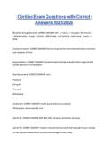 Cardiac Exam Questions with Correct Answers 20252026&period;