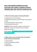 WGU C790 Nursing Informatics Study Guide