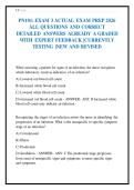 PN101&colon; EXAM 3 ACTUAL EXAM PREP 2026&NewLine;ALL QUESTIONS AND CORRECT&NewLine;DETAILED ANSWERS ALREADY A GRADED&NewLine;WITH EXPERT FEEDBACK &vert;CURRENTLY&NewLine;TESTING &vert;NEW AND REVISED&NewLine;