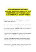 ALTA CALT EXAM STUDY GUIDE 2026&sol;2027 ACCURATE QUESTIONS WITH CORRECT DETAILED ANSWERS &vert;&vert; 100&percnt; GUARANTEED PASS RECENT VERSION