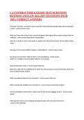 CA CONTRACTORS LICENSE TEST QUESTIONS &NewLine;BUSINESS AND LAW 2026-2027 QUESTIONS WITH &NewLine;100&percnt; CORRECT ANSWERS
