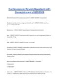 Cardiovascular System Questions with Correct Answers 20252026&period;