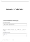 COPE HEALTH SCHOLARS MODULES 1 -22 QUESTIONS AND VERIFIED ANSWERS
