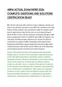 ABFM ACTUAL EXAM PAPER 2026 &NewLine;COMPLETE QUESTIONS AND SOLUTIONS &NewLine;CERTIFICATION READY