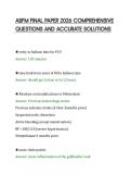 ABFM FINAL PAPER 2026 COMPREHENSIVE &NewLine;QUESTIONS AND ACCURATE SOLUTIONS 