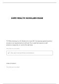 COPE HEALTH SCHOLARS QUESTIONS AND VERIFIED ANSWERS