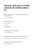 ABFM FINAL PAPER 2026 COMPREHENSIVE &NewLine;QUESTIONS AND ACCURATE SOLUTIONS 