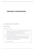 COPE HEALTH SCHOLAR SKILLS QUESTIONS AND VERIFIED ANSWERS