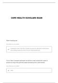 COPE HEALTH SCHOLAR MODULES QUESTIONS AND VERIFIED ANSWERS