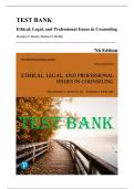 Test Bank &mdash; Ethical&comma; Legal&comma; and Professional Issues in Counseling&comma; 7th Edition &lpar;Remley & Herlihy&comma; 2024&rpar; &vert; All Chapters 1-16 Covered