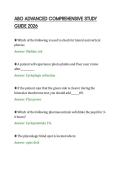 ABO ADVANCED COMPREHENSIVE STUDY &NewLine;GUIDE 2026 