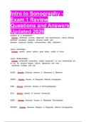 SONOGRAPY  latest 2026 &vert; 2027 package deal Questions and Answers All Verified